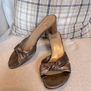Stuart Weitzman gold sandals